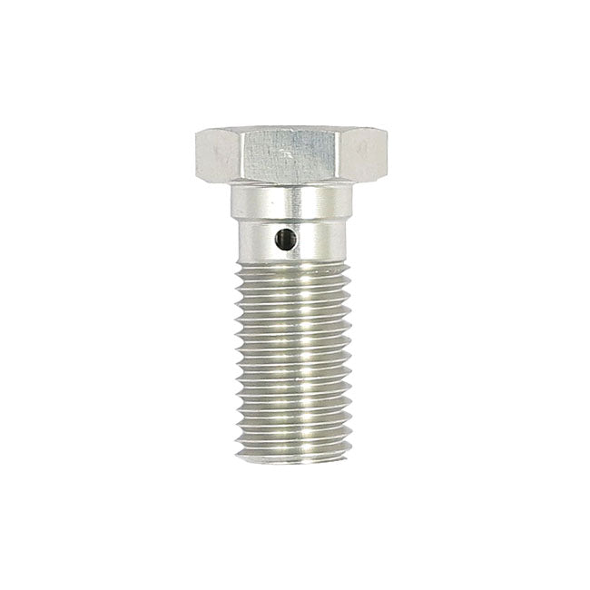 Banjo Bolt Silver Anodized M10X1.25