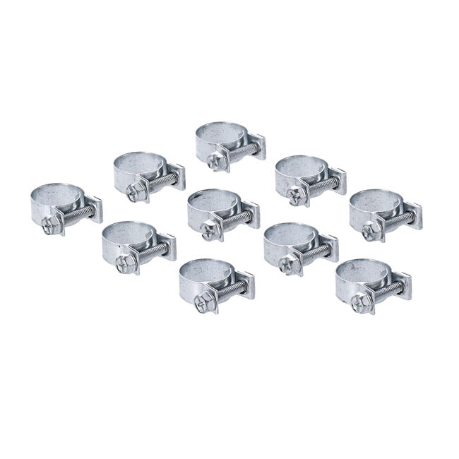 Hose Clamps 15 MM For 5/16 Inch Hose Zinc Plated