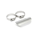 Universal Smooth Heat Shield 4 Inch Long Chrome For 1-3/4 Inch exhaust pipes
