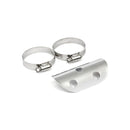 Universal Bullet Hole Heat Shield 4" Long Chrome For 1-3/4" Exhaust Pipes