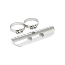 Universal Bullet Hole Heat Shield 7 Inch Long Chrome For 1-3/4 Inch exhaust pipes