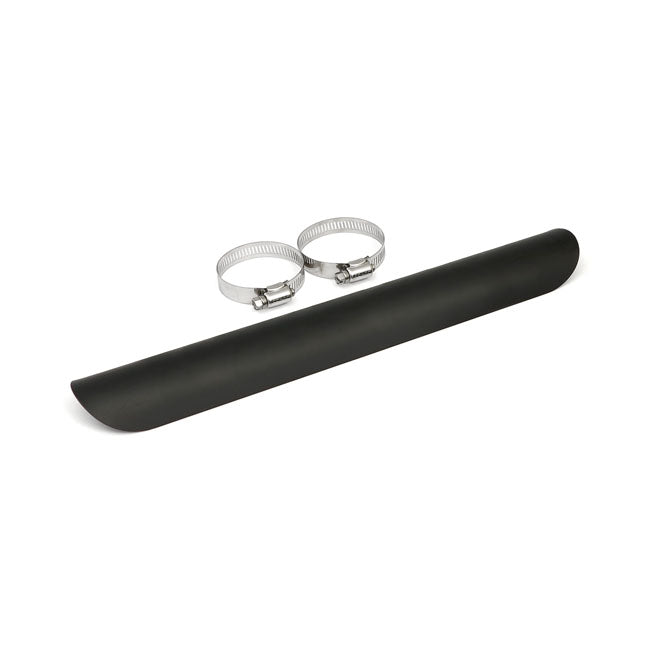 Universal Smooth Heat Shield 14 Inch Long Black For 2-1/4 Inch exhaust pipes