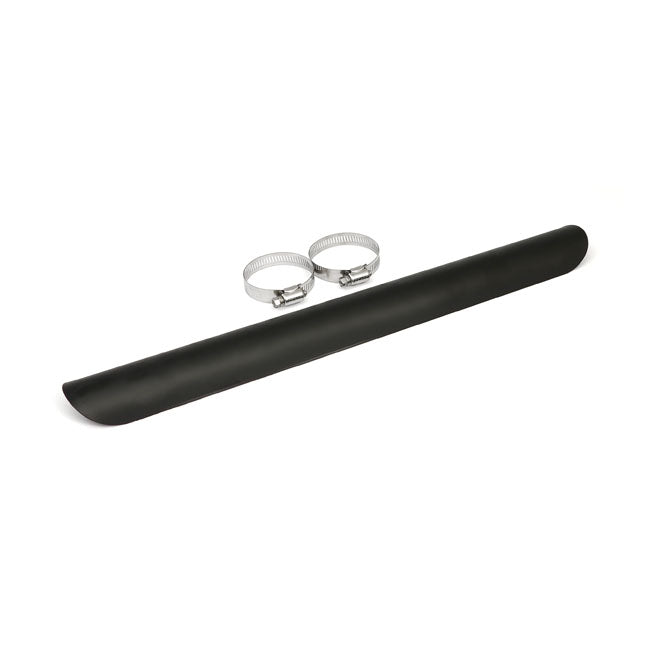 Universal Smooth Heat Shield 18 Inch Long Black For 2-1/4 Inch exhaust pipes