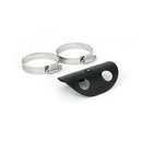 Universal Bullet Hole Heat Shield 4" Long Black For 2-1/4" Exhaust Pipes