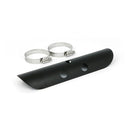 Universal Bullet Hole Heat Shield 10" Long Black For 2-1/4" Exhaust Pipes