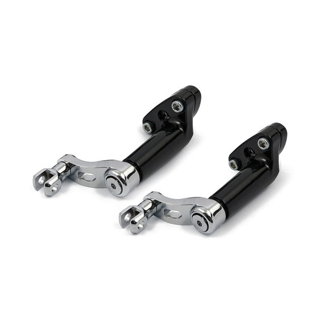 Adjustable Passenger Footpeg Mount Kit Chrome