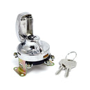 Fl Style Ignition Switch 5-Pole Flat Key Chrome For 36-72 FL NU