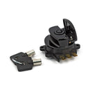 96-Up Ignition Switch Side Hinge Type Black For 96-10 Softail