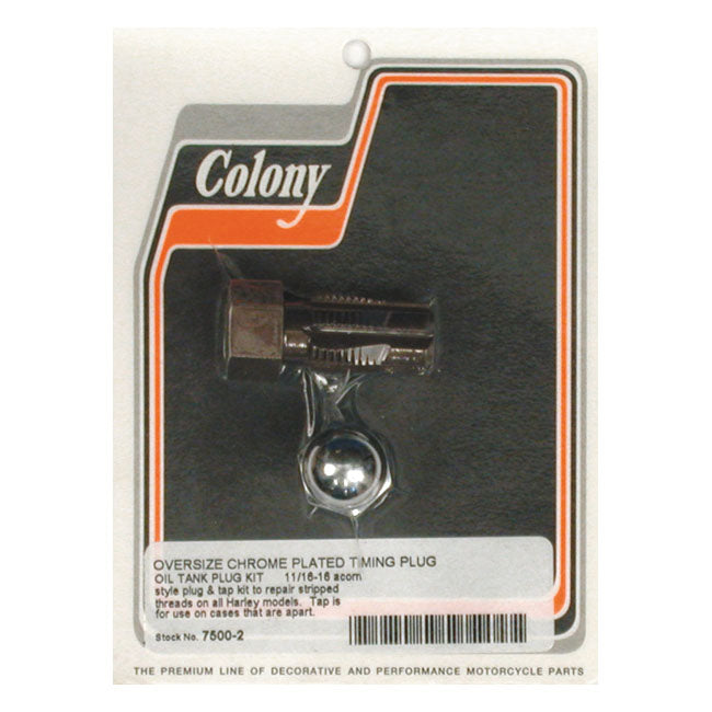 Oversize Timing/Drain Plug & Tap Kit Acorn For 38-99 B.T.