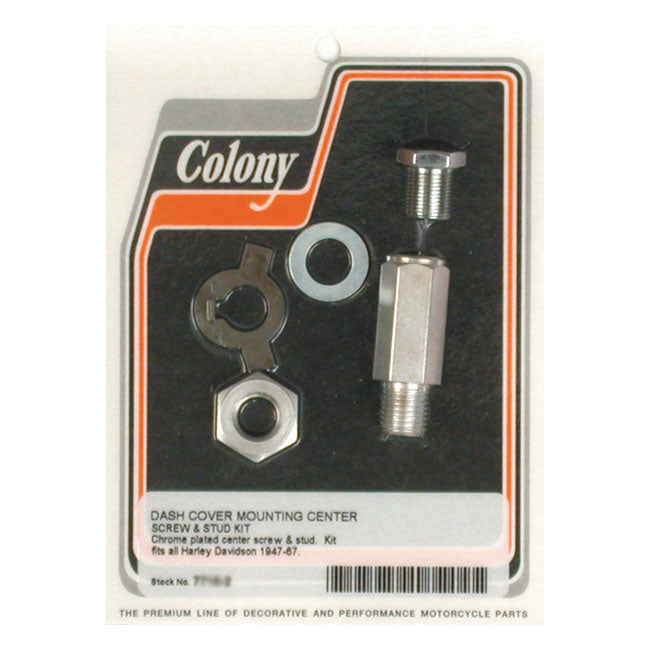 Dash Screw & Nut Kit Chrome For 47-67 FL