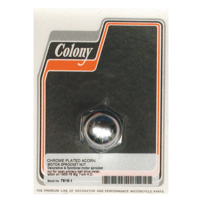 Acorn Motor Sprocket Nut Chrome For 55-06 B.T.