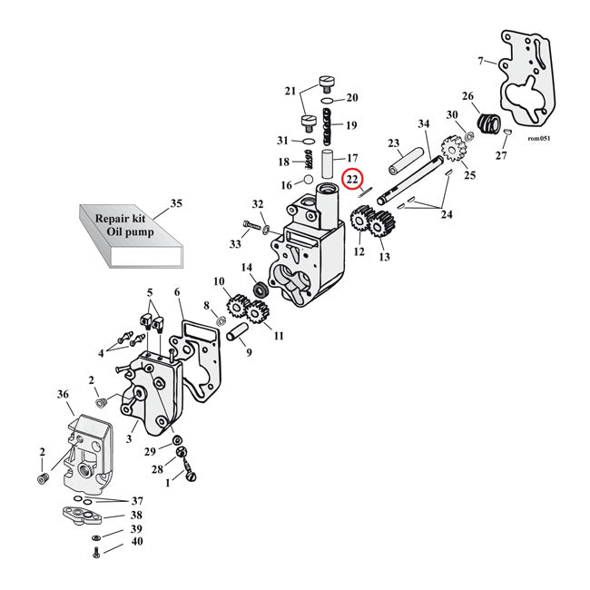 Roll Pin Oil Pump