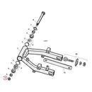 Nut Pivot Bolt Swingarm For 58-72 FL