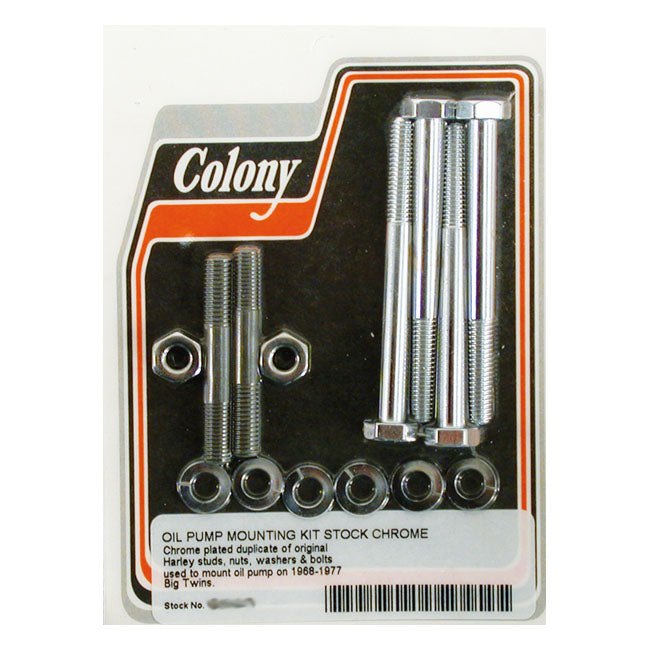 Oil Pump Mount Kit Oem Style For 68-78 B.T. Chrome