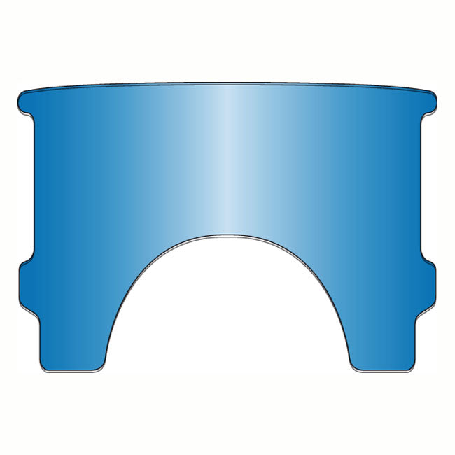 Repl Adj Lower Window Style A Blue For 87-17 FL Softail