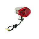 Diamond Turn Signals Chrome Red Lens