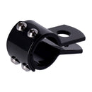 3-Piece Clamp 1-1/8 Inch Black Steel For Round Tubes