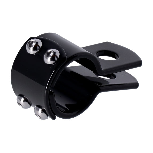 3-Piece Clamp 1-1/4 Inch Black Steel For Round Tubes