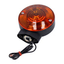 Turn Signal Assembly Rear Amber Lens Black For 86-14 FLT