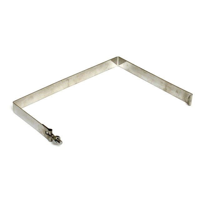 Battery Hold Down Strap Chromed Stainless For 70-84 FL