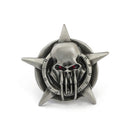 License Plate Mount Kit Barbarian Skull Pewter