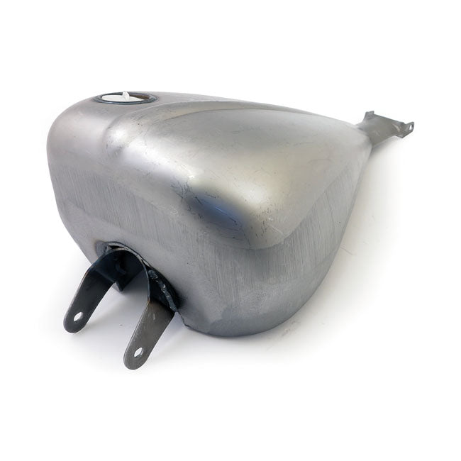 Amen Style Ribbed Gas Tank - 2.35 Gallon For 04-06 XL Carb Models