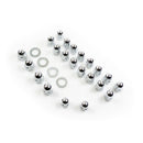 Acorn Shovel Rocker Box Top Nut Kit Chrome