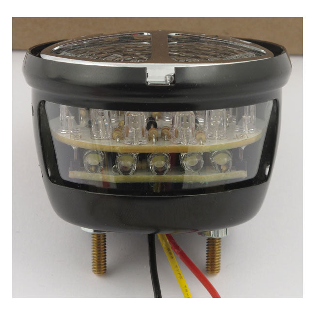 Stop Taillight LED Clear Lens / Black Housing