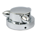 Kromett Gas Cap Cover Small Chrome For 36-E73 small H-D gas caps
