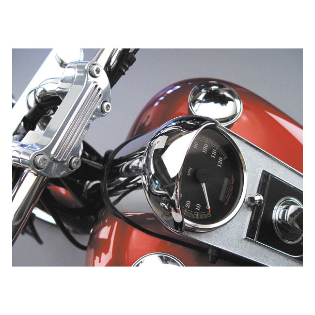 Speedo Visor Chrome For Most 68-21 H-D Models