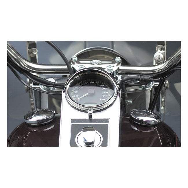 Speedo Visor Chrome For Most 68-21 H-D Models