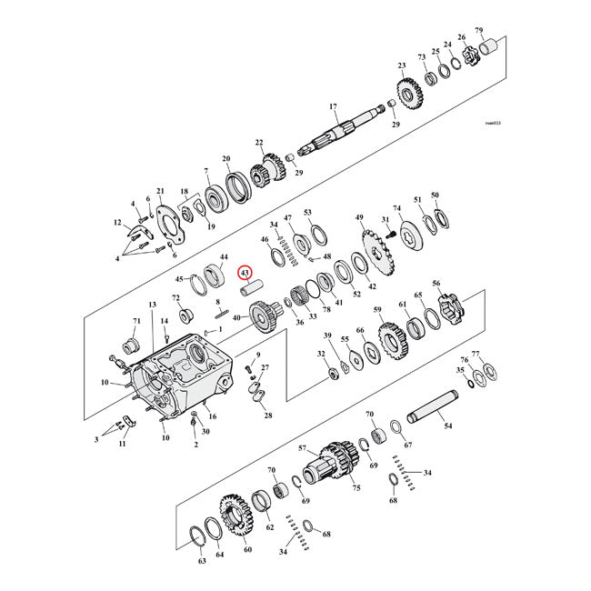 Bushing Trans Main Drive For 41-86 4-SP FL