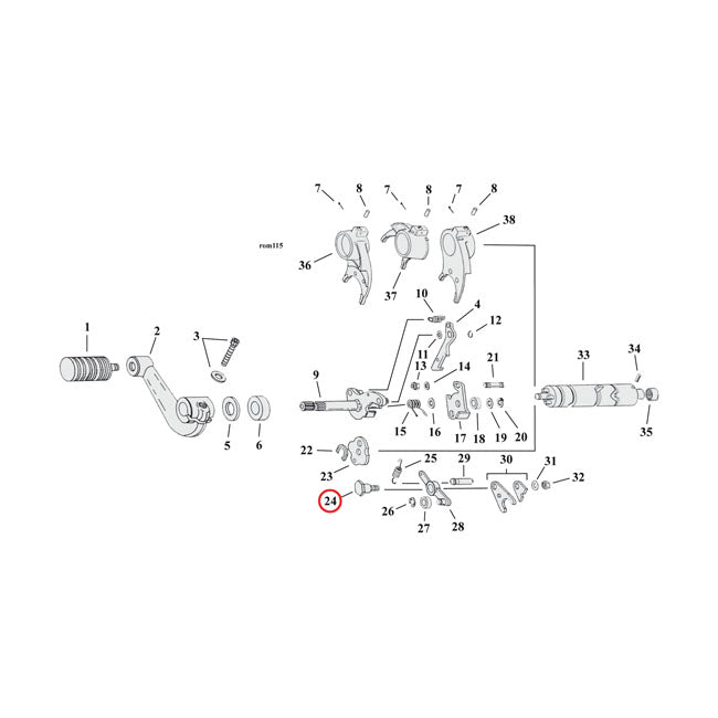 Screw Detent Arm Transmission