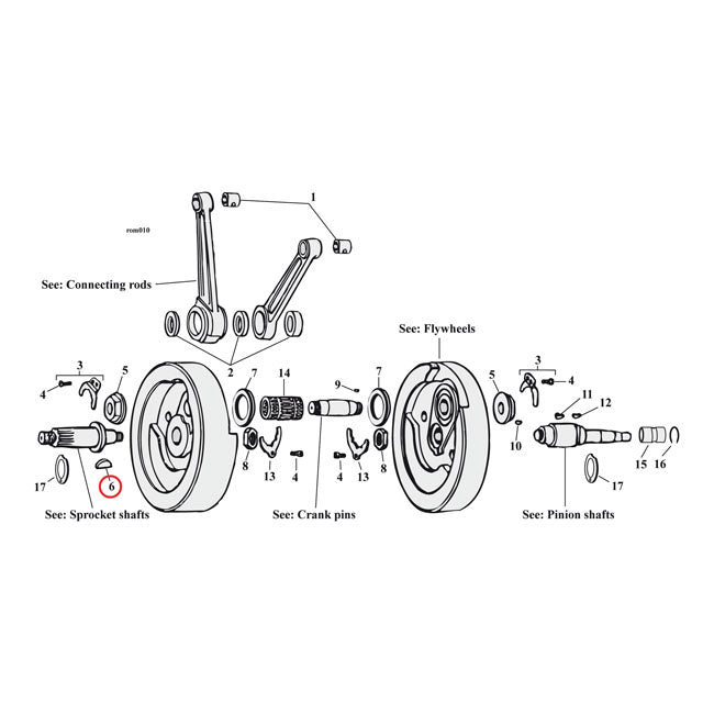 Woodruff Keys Sprocket Shaft