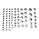 Smoothtopps Push-on Cover Set Chrome - 74 Pieces