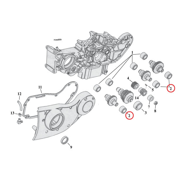 Camshaft Bushing Outer Standard For 52-21 K, XL Excluding XR1200