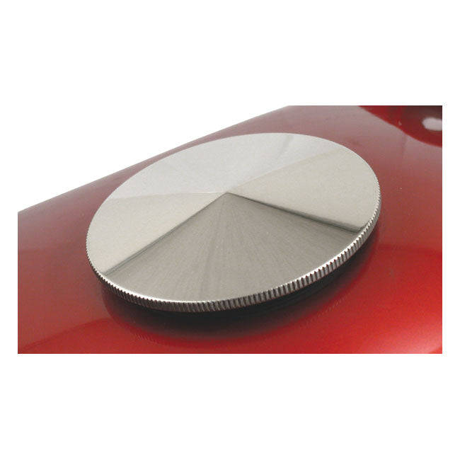 Stainless Steel Gas Cap Set Pointed For 96-99 H-D