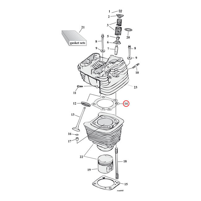 Gasket Cylinder Head - 3.5" Bore x 0.045"