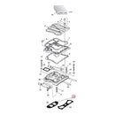Rubber Coated Metal Rocker Cover 1-Piece Left & Right Gasket Set