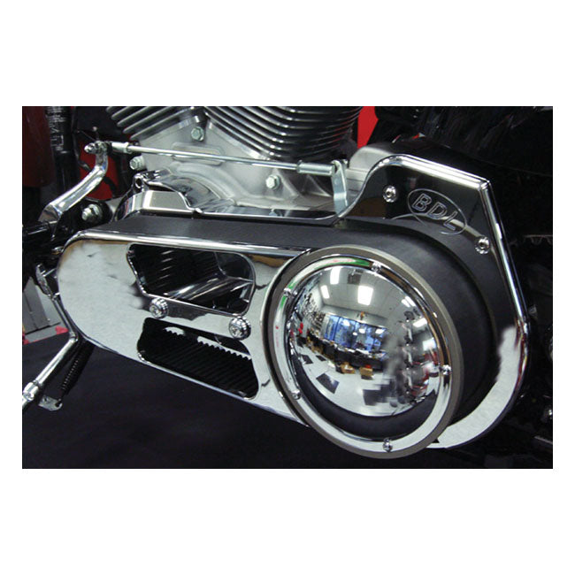 Evo-8S Series 2-3/4 Inch (69 MM) Open Belt Drive Kit For 07-17 6-SP Softail (Excl. Rocker, Breakout) Polished