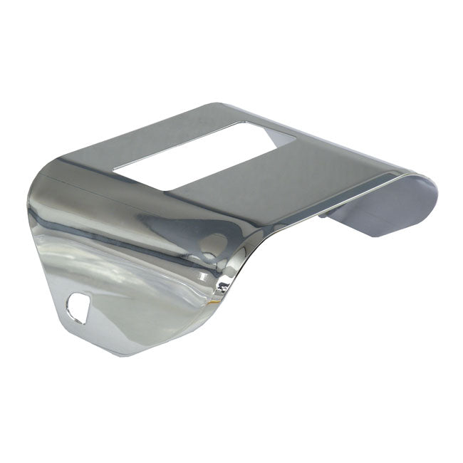 73-Up Taillight Visor Plain Chrome For 73-23 H-D With conventional center mounted taillight