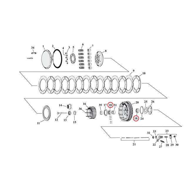 Bearing Clutch Sprocket For 52-70 K