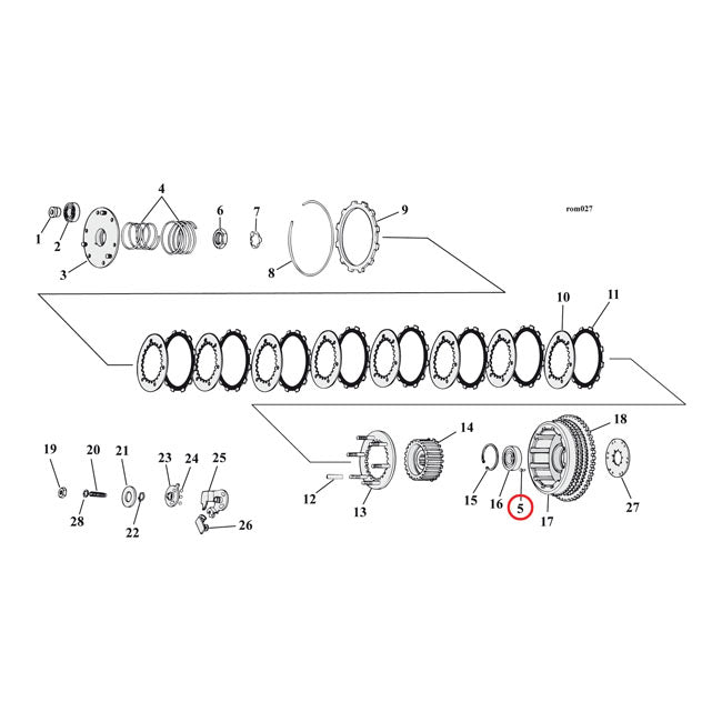 Rivets Rachet Plate Clutch