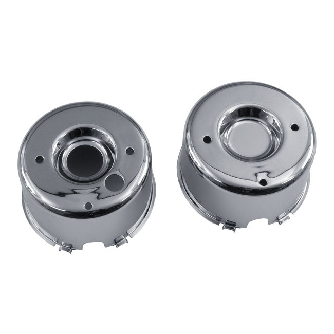 Speedometer & Tachometer Cup Set Chrome For 83-90 XL