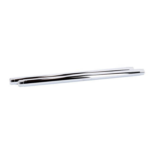 Fork Tubes Show Chrome - 35mm x 25-1/4 Inch For 2" Oversize: 83-86 XL, 84-85 FX, 84-86 FXR