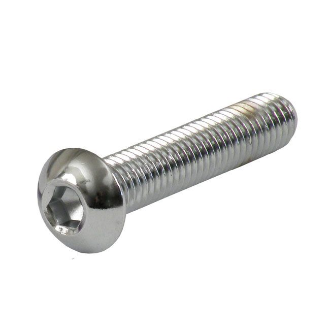M8 X 40 MM Buttonhead Bolt Chrome