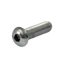 M8 X 30 MM Buttonhead Bolt Polished Ss