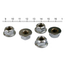 5/16-18 Flanged Lock Nut Chrome