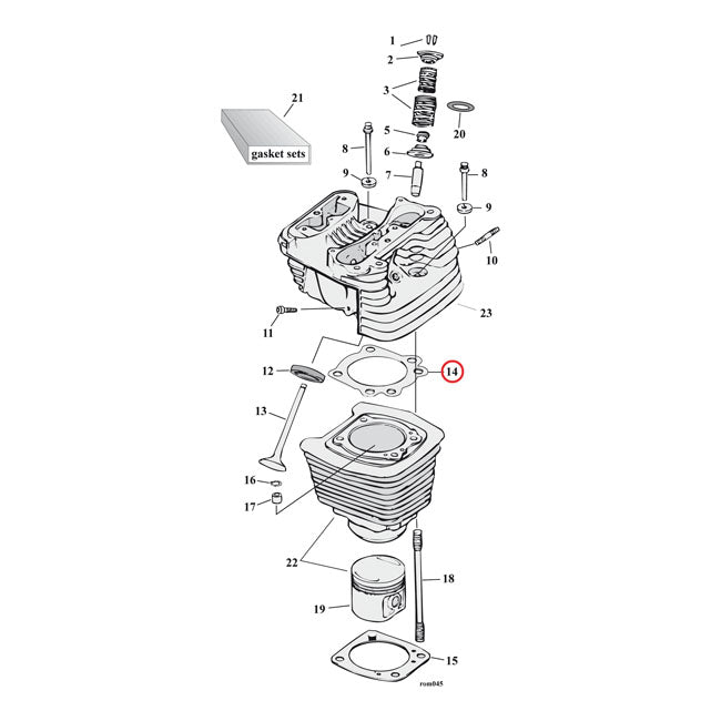 Graphite Cylinder Head Gasket - 0.045"