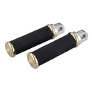 Fabric Tape Rider Foot Pegs Polished & Brass